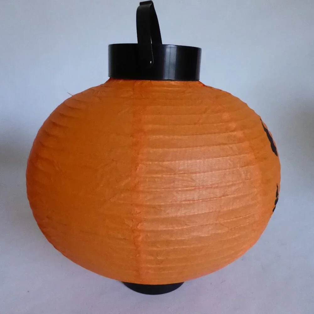 NEW BOSTON WAREHOUSE HALLOWEEN PUMPKIN PAPER BATTERY POWERED LANTERNS (LOT OF 5) - Picture 3 of 15